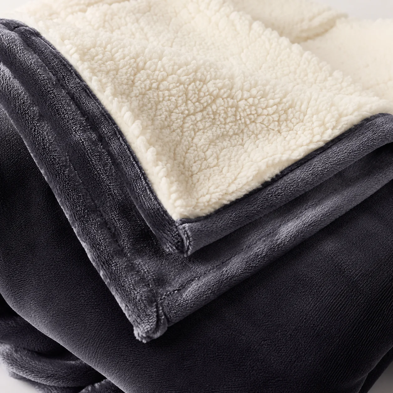 Pebbleloft Reversible Sherpa Throw - Image 2