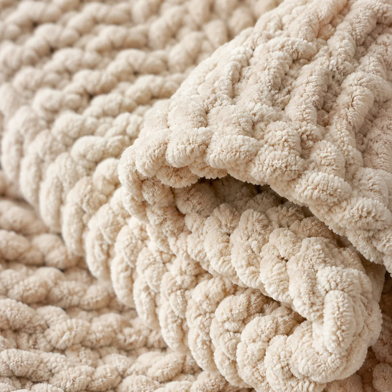 Pebbleloft Chenille Knit Throw Blanket - Image 2