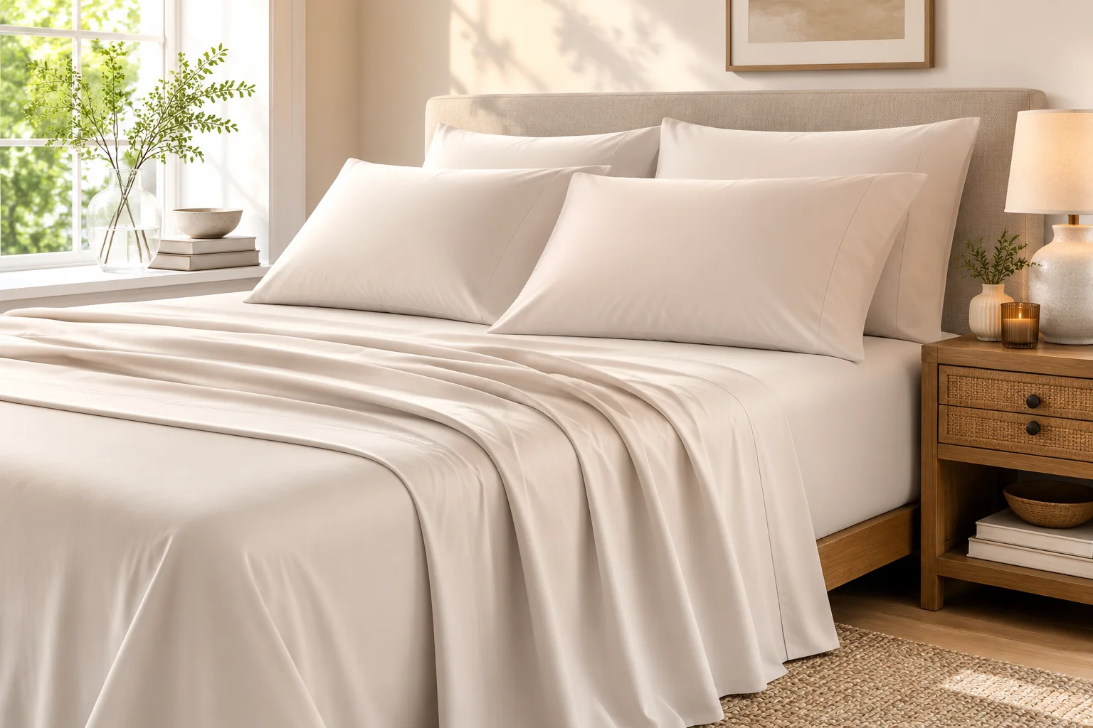 Pebbleloft Percale-Feel Sheet Set - Image 3