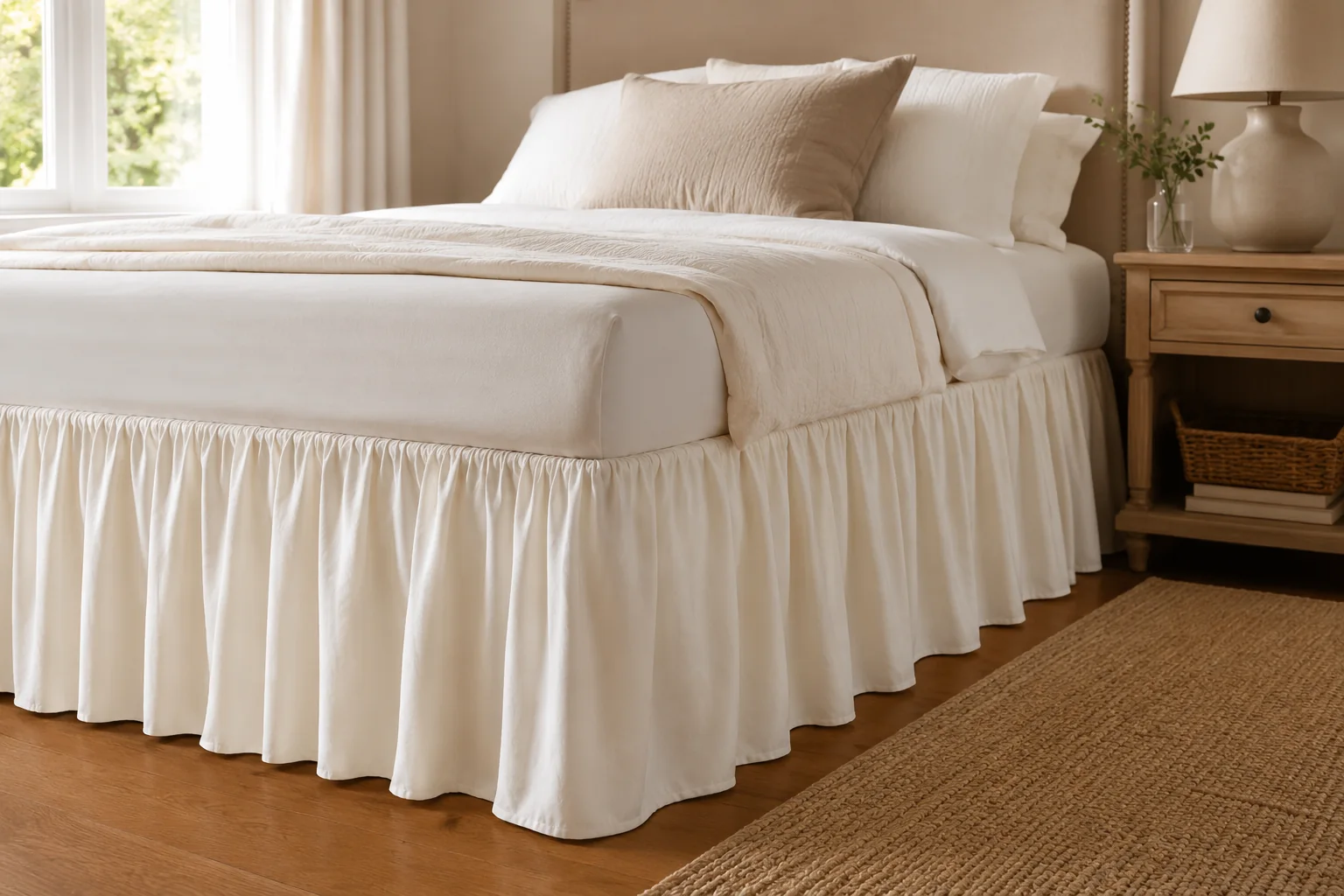 Pebbleloft Ruffled Bed Skirt - Image 3