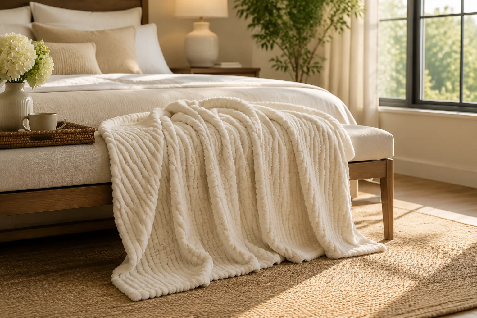 Pebbleloft Chenille Knit Throw Blanket - Image 3