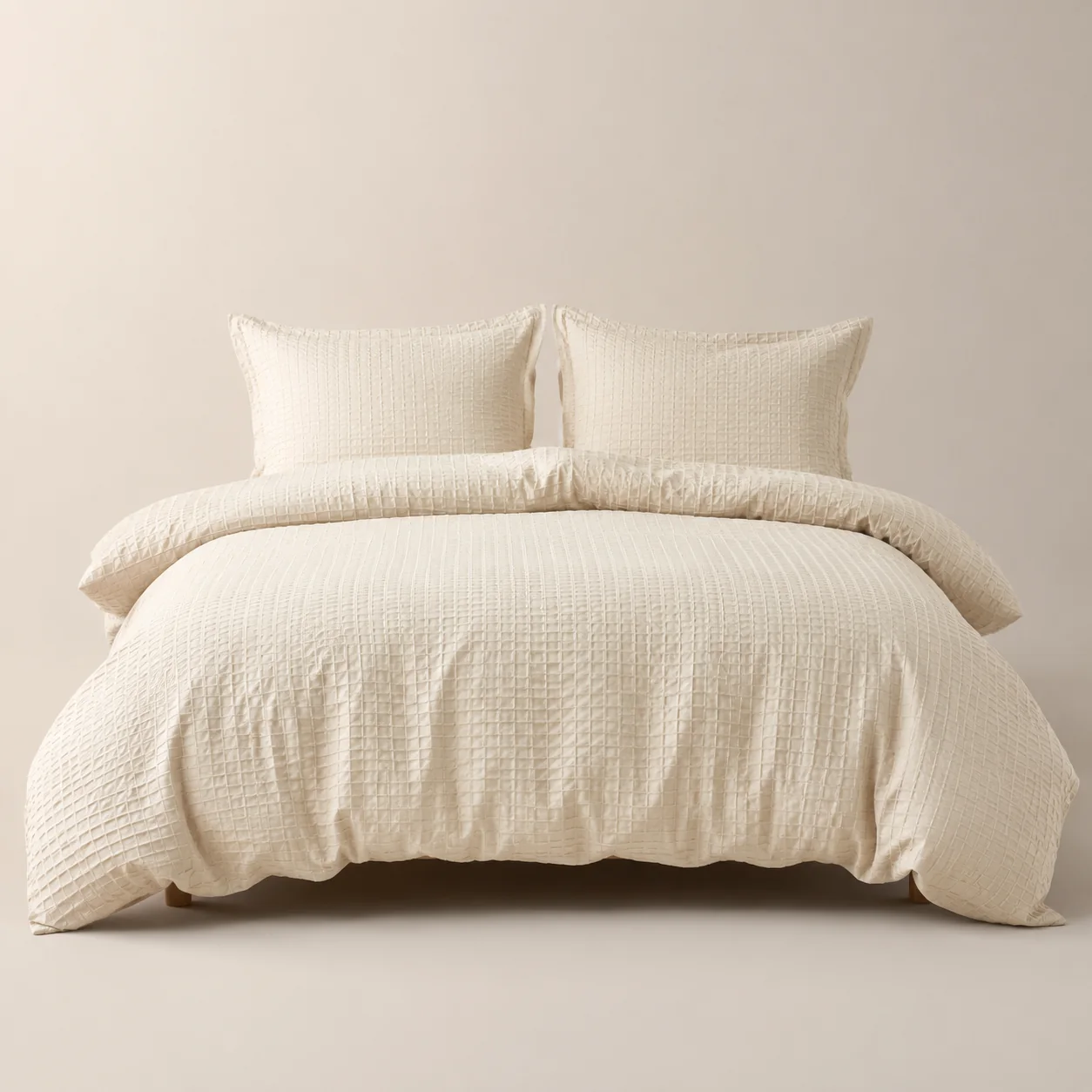 Pebbleloft Textured Duvet Cover Set