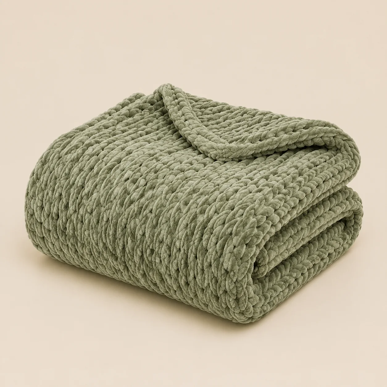 Pebbleloft Chenille Knit Throw Blanket