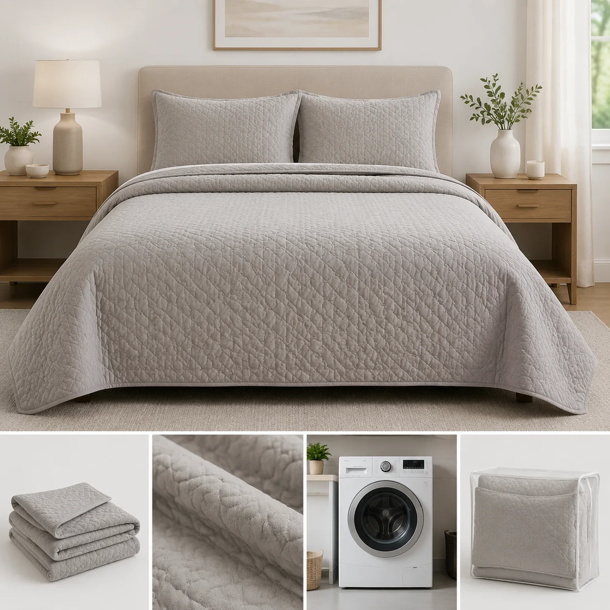 Pebbleloft Lightweight Coverlet Set - Image 4
