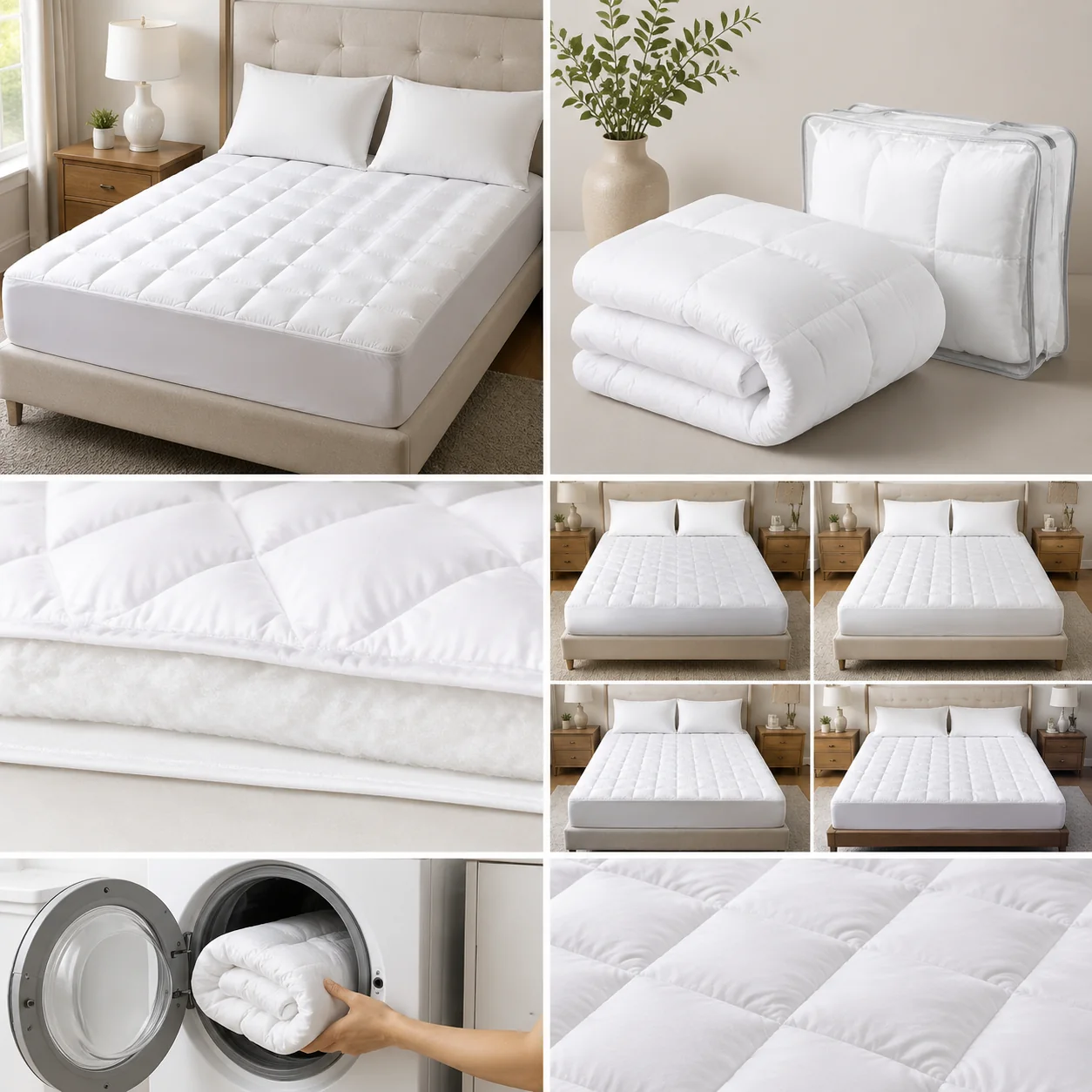 Pebbleloft Quilted Mattress Pad - Image 4
