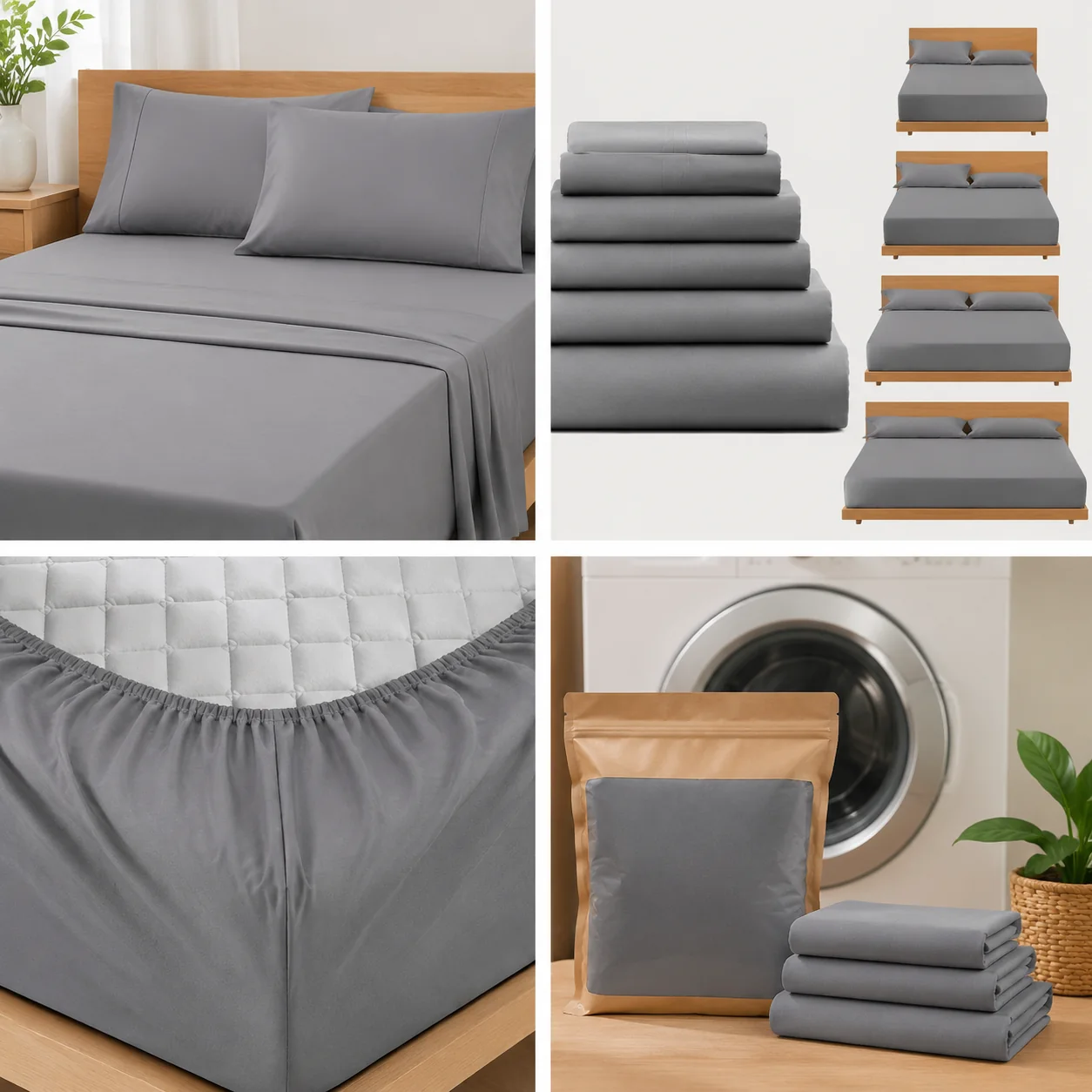 Pebbleloft Washed Microfiber Sheet Set - Image 4